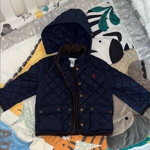 Polo by Ralph Lauren Navy Quilted Kids Jacket